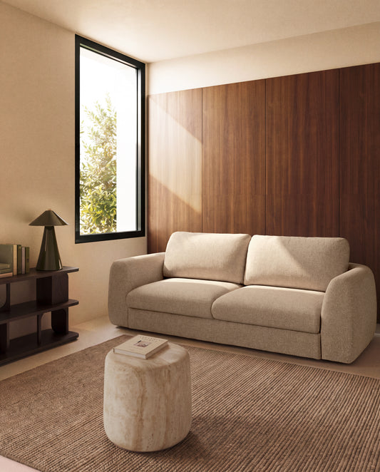 Canapé-lit Vera 4 places beige 240 cm FSC Mix Credit