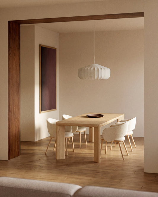 Table extensible Jondal en bois et placage de chêne FSC 100 % 200 (286) x 100 cm