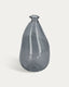 Vase Brenna bleu moyen format en verre 100% recyclé