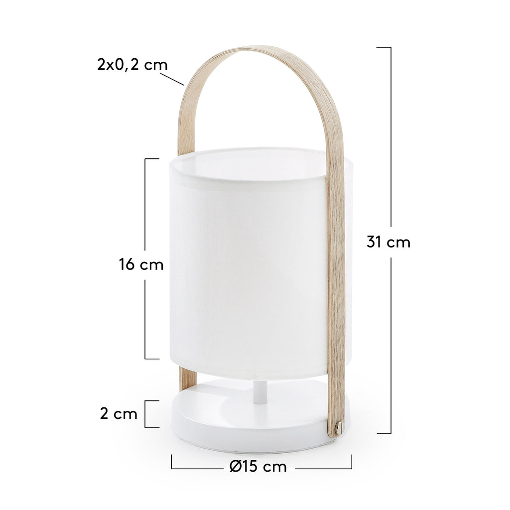 Lampe de table Zayma blanc