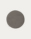 Galette de chaise ronde Sora velours côtelé gris Ø 35 cm