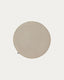 Galette de chaise ronde Sora velours côtelé taupe Ø 35 cm
