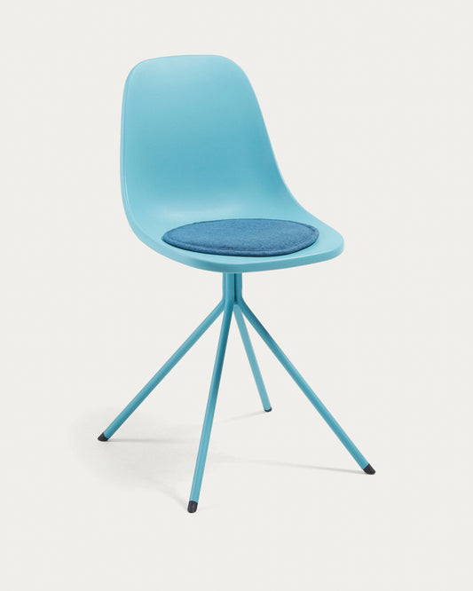 Coussin Silke bleu foncé