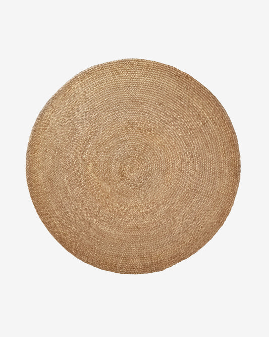 Tapis rond Doc 100 % jute couleur naturelle Ø 150 cm