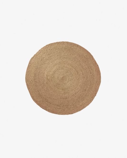 Tapis rond Doc 100 % jute couleur naturelle Ø 100 cm