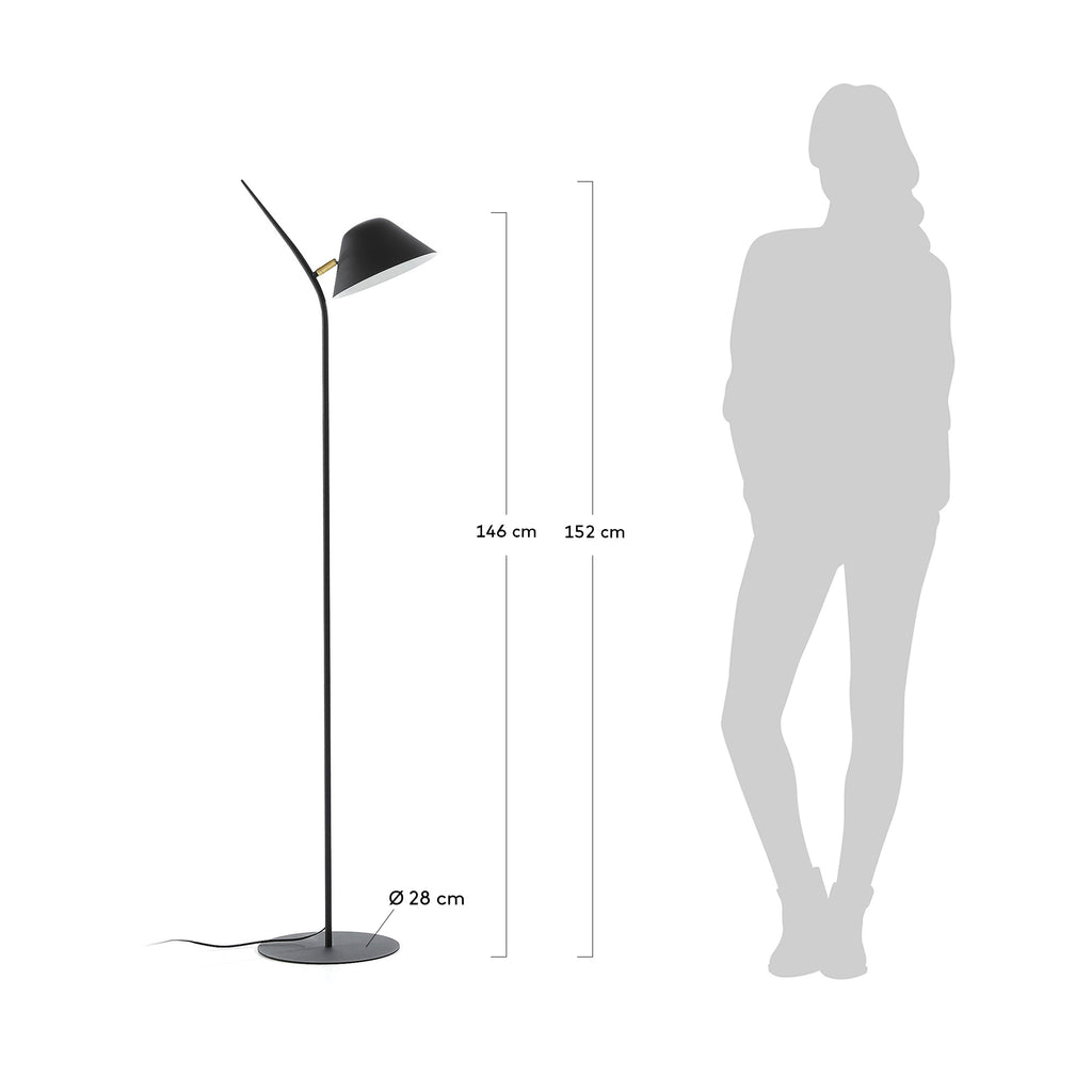 Lampadaire Aurelia noir