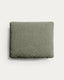 Coussin Blok en chenille vert mousse 50 x 60 cm