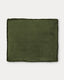 Coussin Blok ignifugé en velours côtelé épais vert 50 x 60 cm