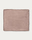 Coussin Blok ignifugé en velours côtelé épais rose 50 x 60 cm