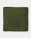 Coussin Blok en velours côtelé épais vert 60 x 60 cm