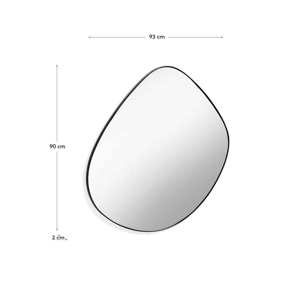 Miroir Anera en acier 93 x 90 cm