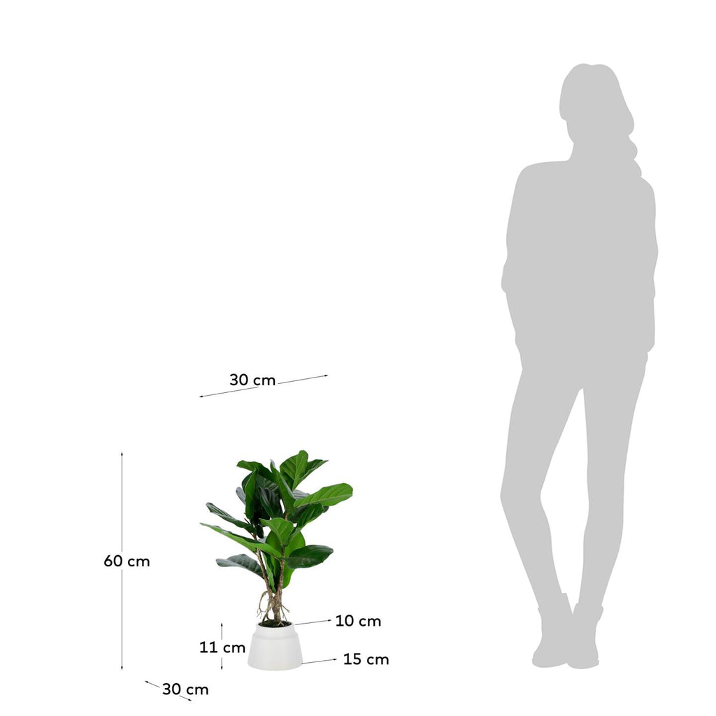Plante artificielle Lyrata de 60 cm