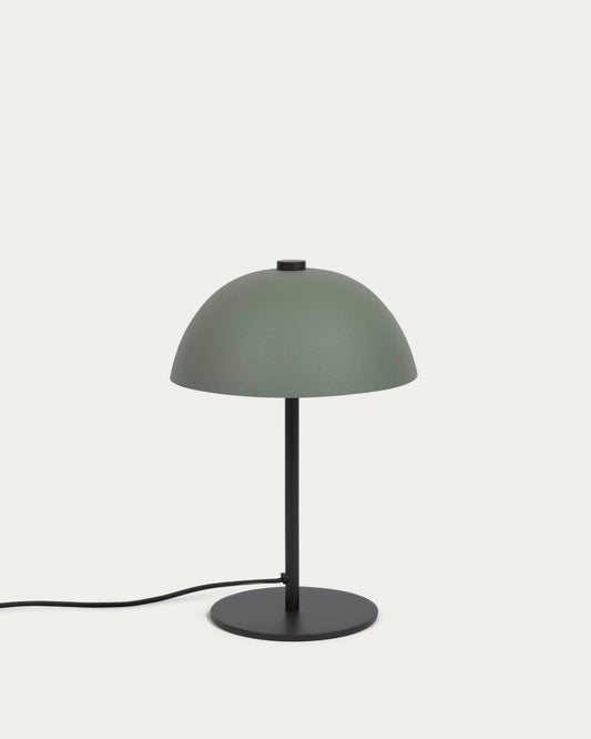 Lampe Aleyla en métal peint vert