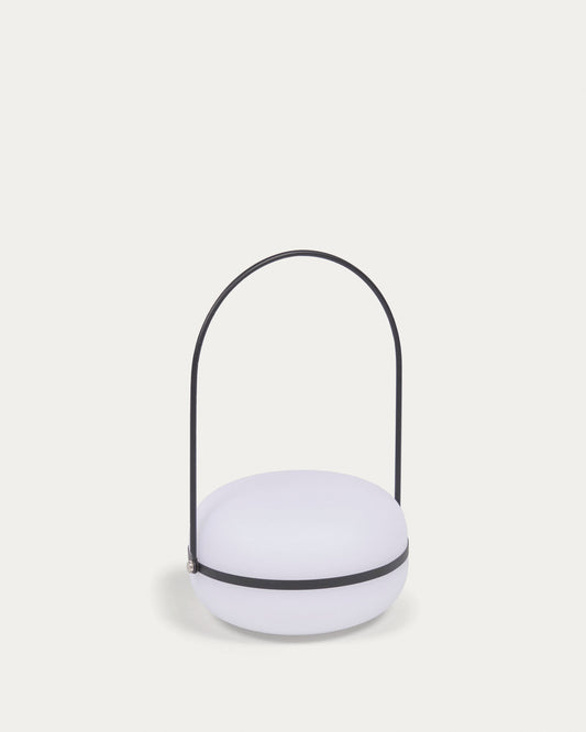 Lampe de table Tea en polyéthylène et métal avec finition noire