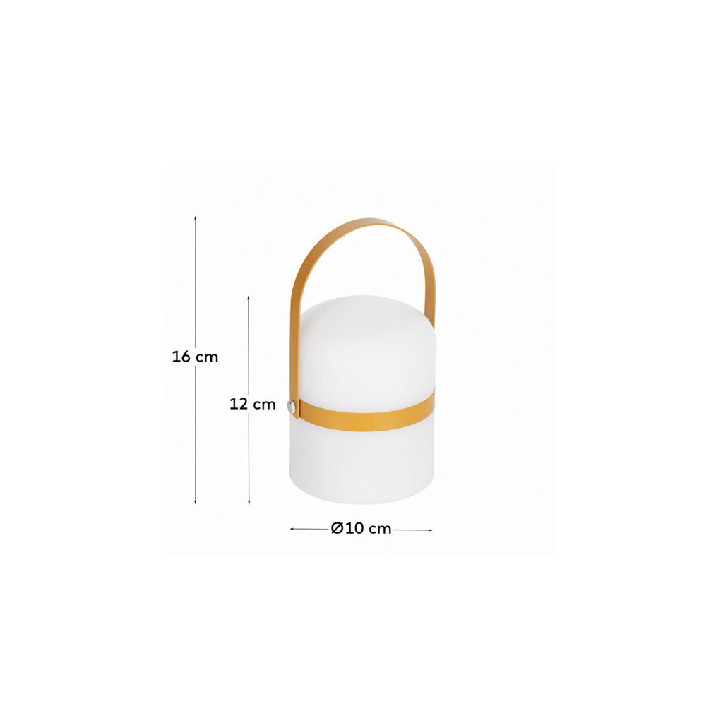 Lampe de table LED mini Ridley moutarde