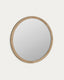 Miroir rond Alum bois de mindi Ø 80 cm