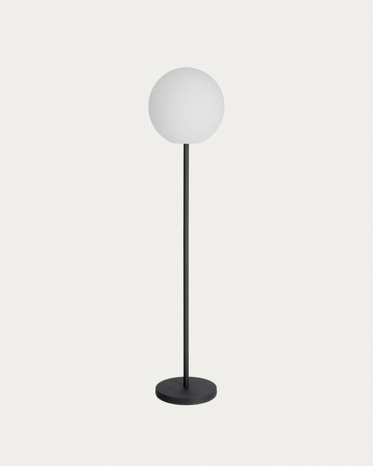 Lampadaire nomade d'extérieur Dinesh en acier noir