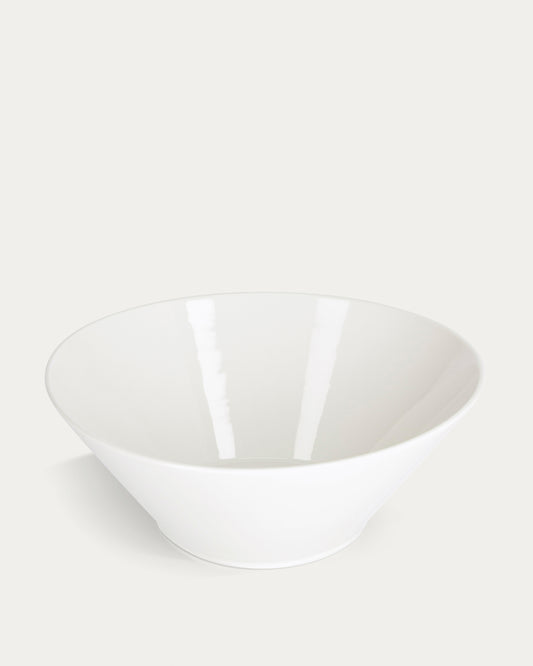 Bol ovale grand Pierina porcelaine blanc