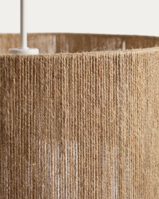 Abat-jour pour suspension Crista en jute finition naturelle Ø 47 cm