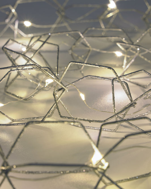 Guirlande lumineuse Narel gris 1,9m