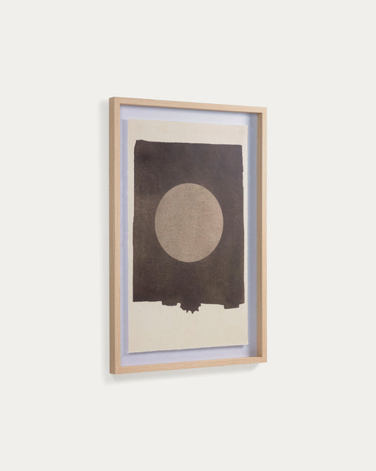 Tableau Naira cercle noir 60 x 90 cm