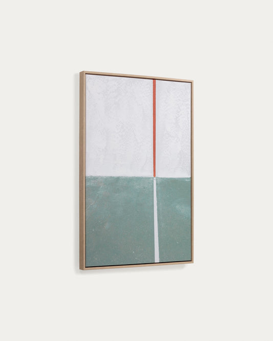 Tableau Malvern vert et blanc 50 x 70 cm