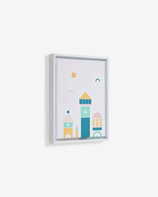 Tableau Julisa monuments multicolore 30 x 40 cm