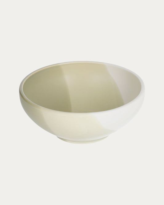 Bol grand Sayuri en porcelaine vert et blanc