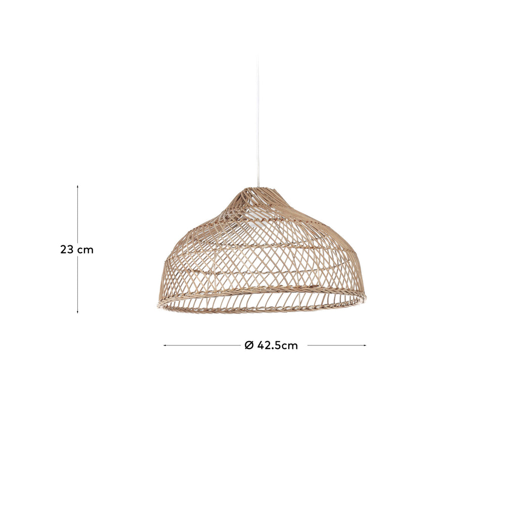 Abat-jour pour suspension Dyara 100% rotin Ø 41 cm