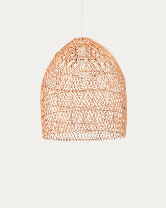 Abat-jour pour suspension Domitila rotin finition naturelle Ø 44 cm