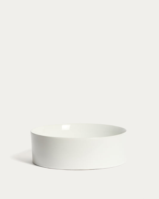 Vasque à poser Ovara en céramique blanche émaillée Ø 36 cm