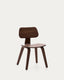 Chaise Gena en placage noyer