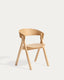 Chaise Godia en placage de chêne avec finition ton naturel