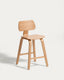 Tabouret Gena en placage chêne 65cm