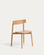 Chaise Evera en placage de chêne avec finition ton naturel