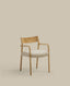 Chaise déhoussable Falconera en bois de chêne, finition naturelle FSC Mix Credit