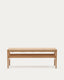 Banc Zaide en bois de chêne massif avec finition naturelle et assise en corde, 120 cm, FSC Mix Credit