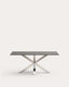 Table Argo 180x100 cm, Inox Porcelanique Iron Moss