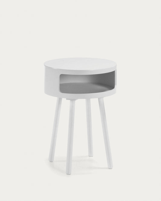 Table d'appoint Kurb B Ø 40 cm blanc