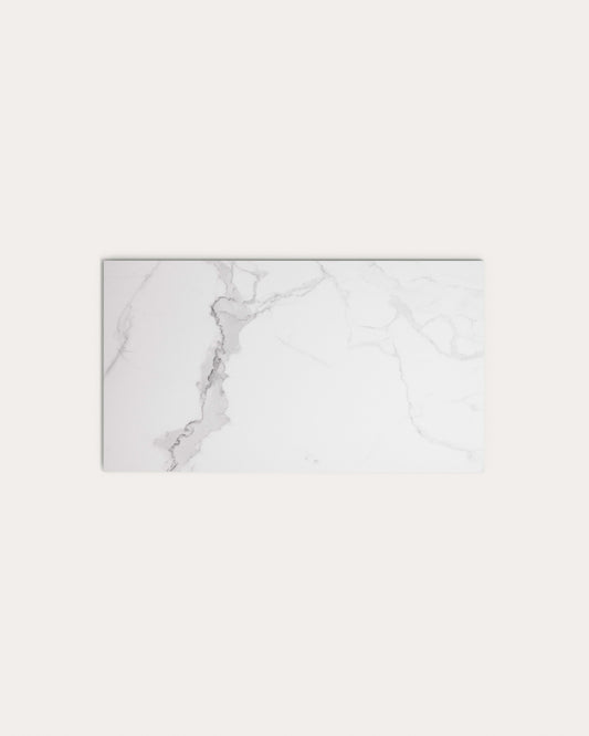Plateau de table Argo en grès cérame Kalos blanc 180 x 100 cm