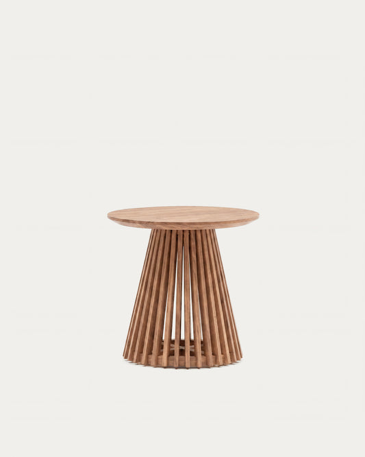 Table d'appoint Jeanette en teck Ø 50 cm