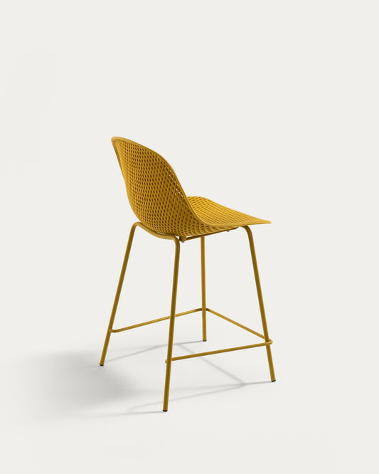 Tabouret extérieur Quinby jaune hauteur 65 cm