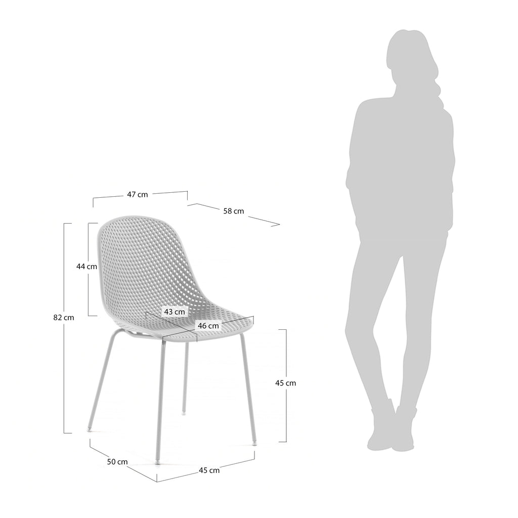 Chaise de jardin Quinby blanche
