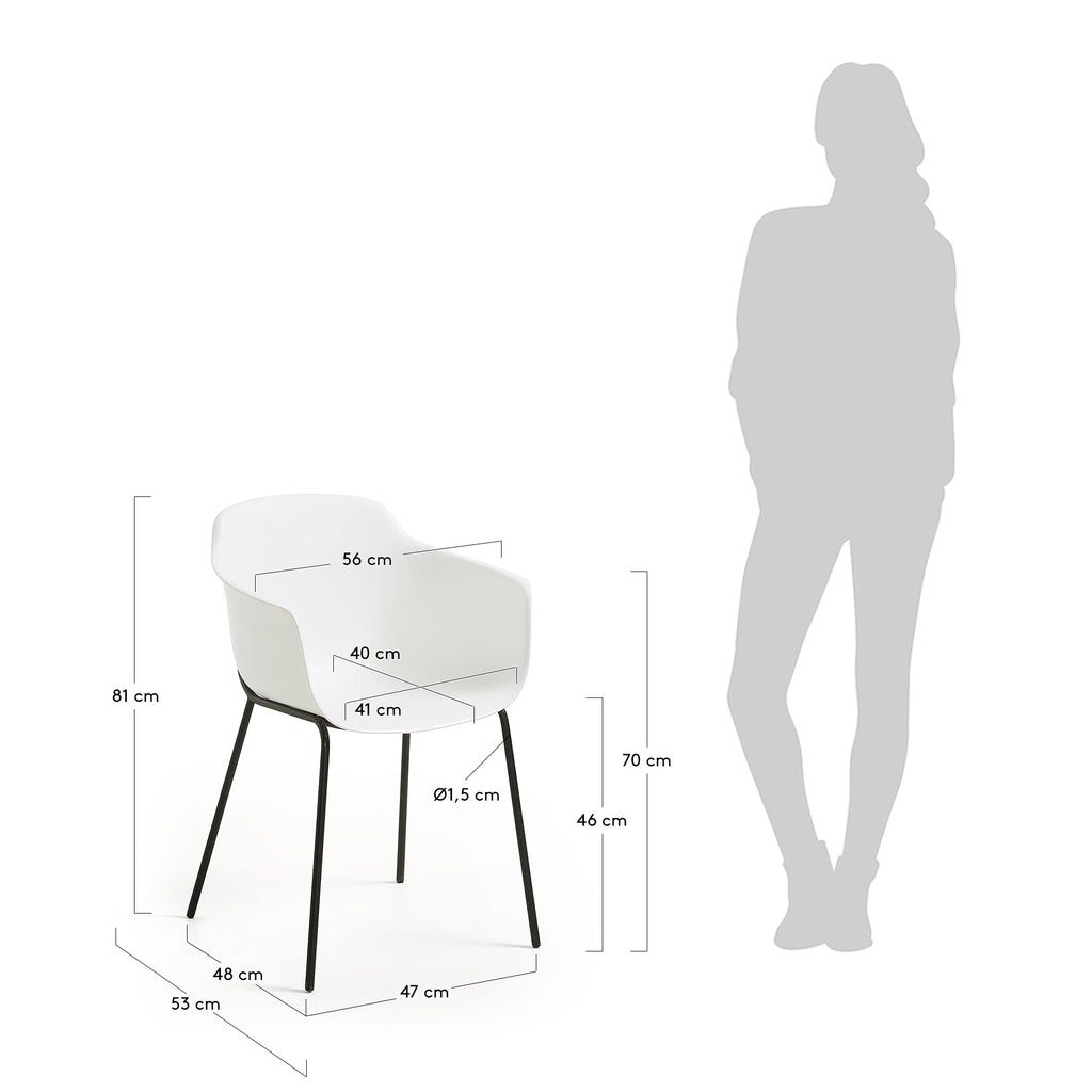 Chaise Khasumi blanc