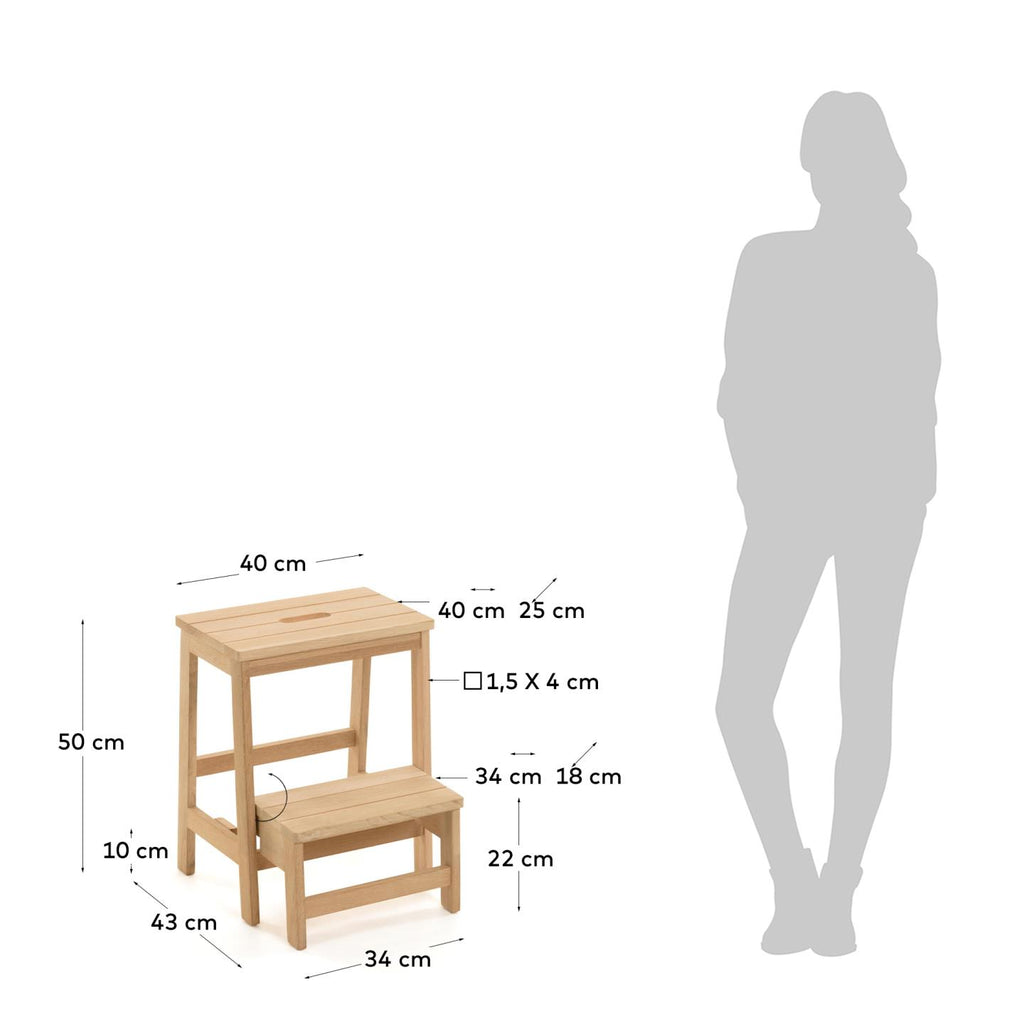 Tabouret avec échelle Nell 40 x 43 cm