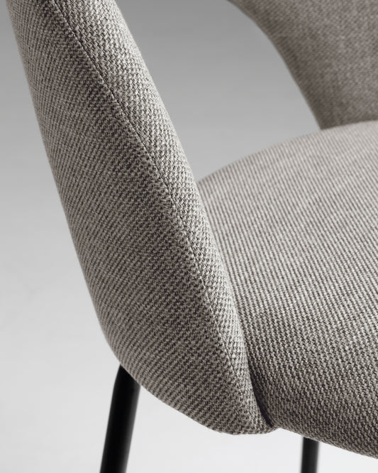 Tabouret Mahalia gris clair hauteur 63 cm FSC 100%