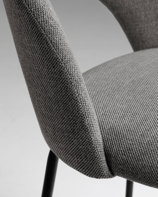 Tabouret Mahalia gris foncé hauteur 63 cm FSC 100%