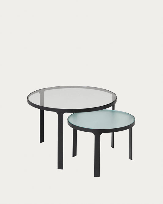 Ensemble Oni de 2 tables d’appoint Ø 70 cm / Ø 50 cm