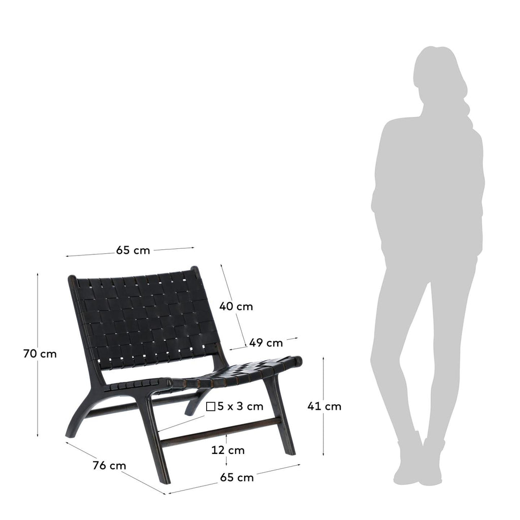 Fauteuil Calixta noir