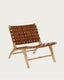 Fauteuil Calixta marron
